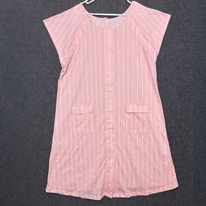 Kindred Bravely Labor Nursing Gown Pink White Stripe